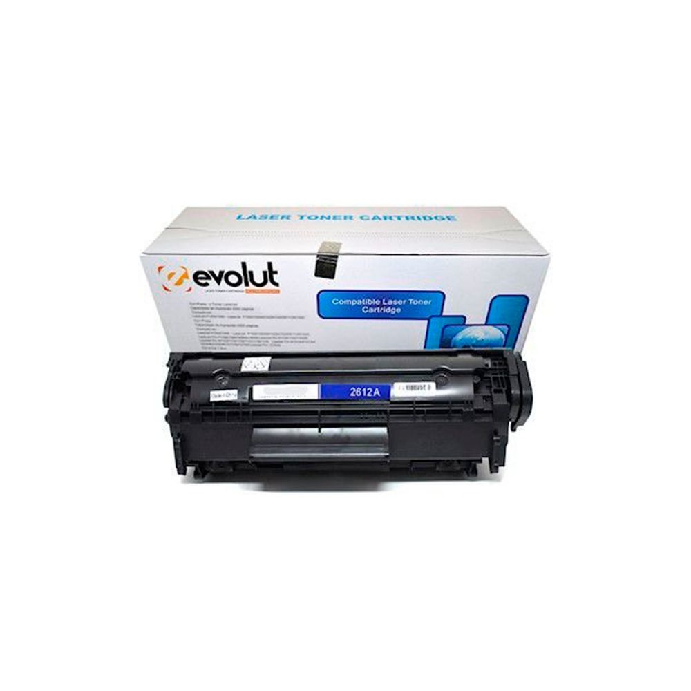 Toner Compatível HP 2612A 2K Preto - Evolut