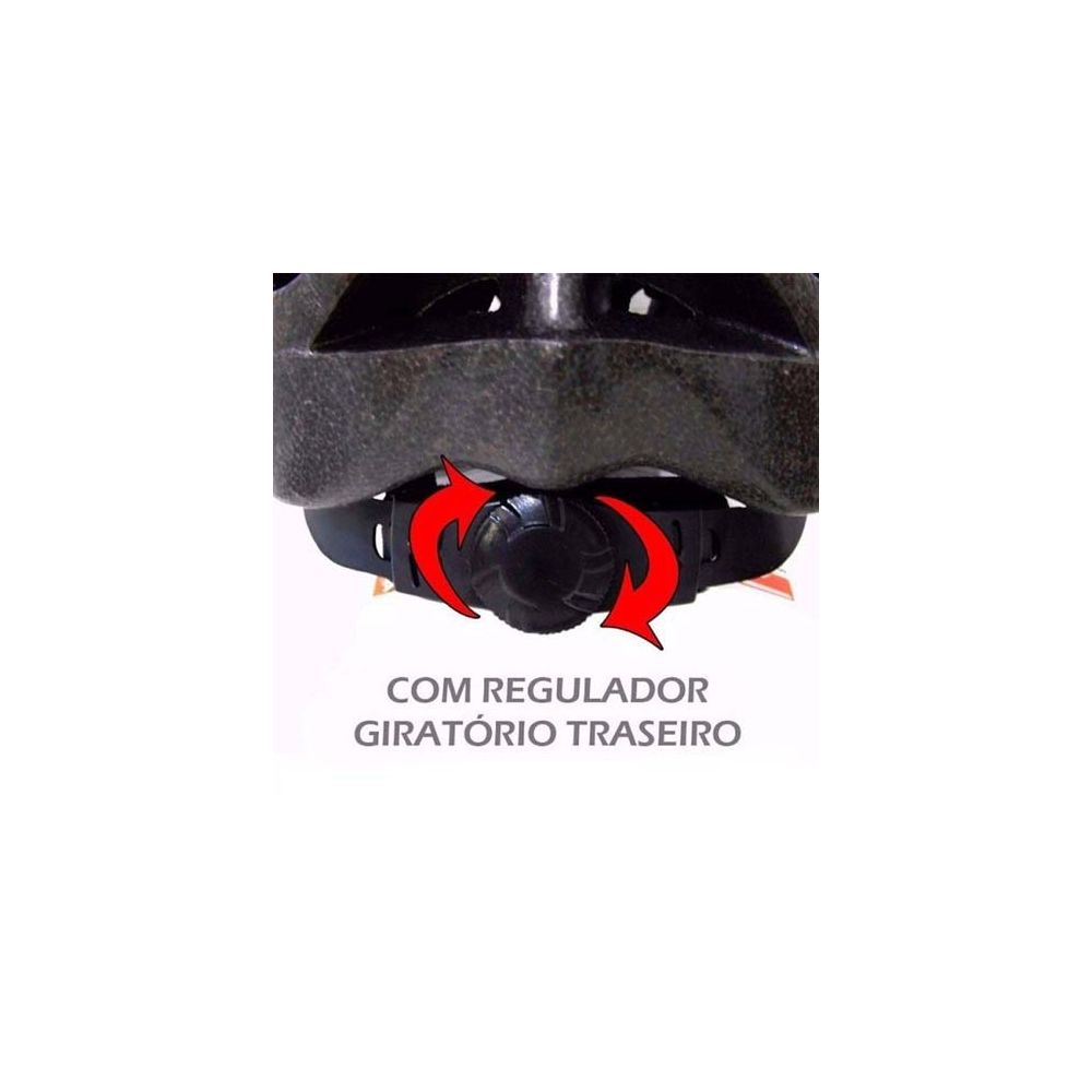 Capacete Para Ciclismo MTB Aba Removível BI037 preto G Átrio