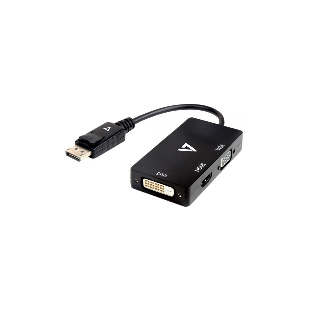 Adaptador DisplayPort x VGA HDMI DVI - T-Black