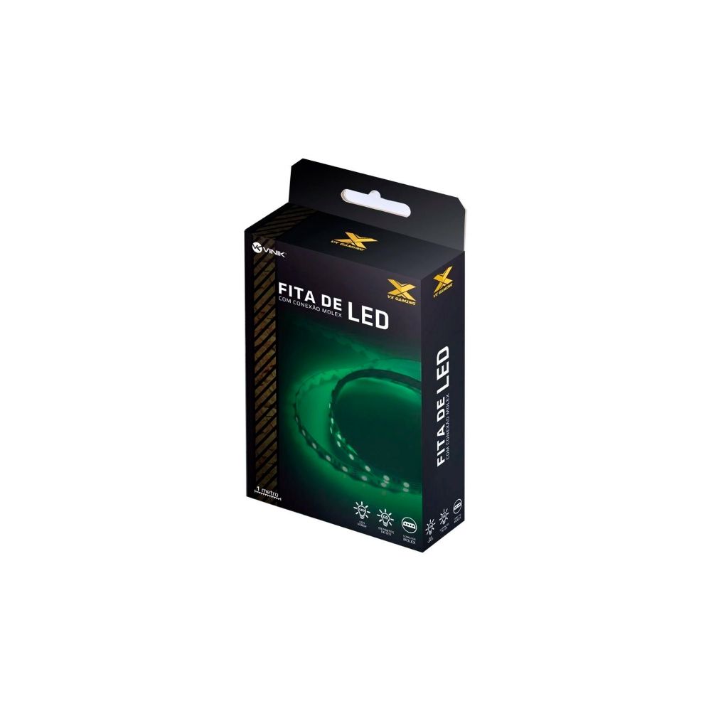 Fita De Led VX Gaming Verde 1M - Vinik