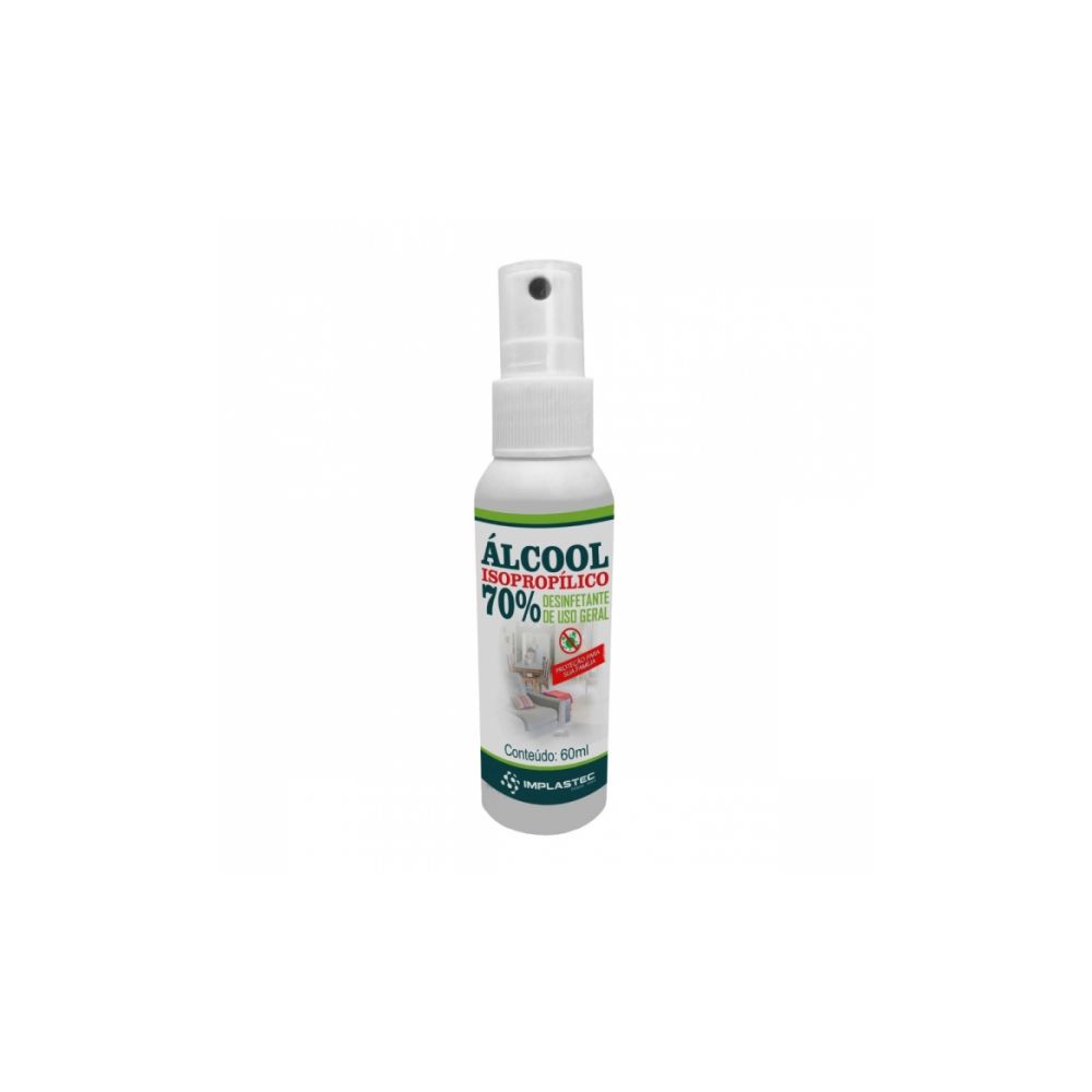 Álcool Isopropílico Spray 70% 60ml - Implastec