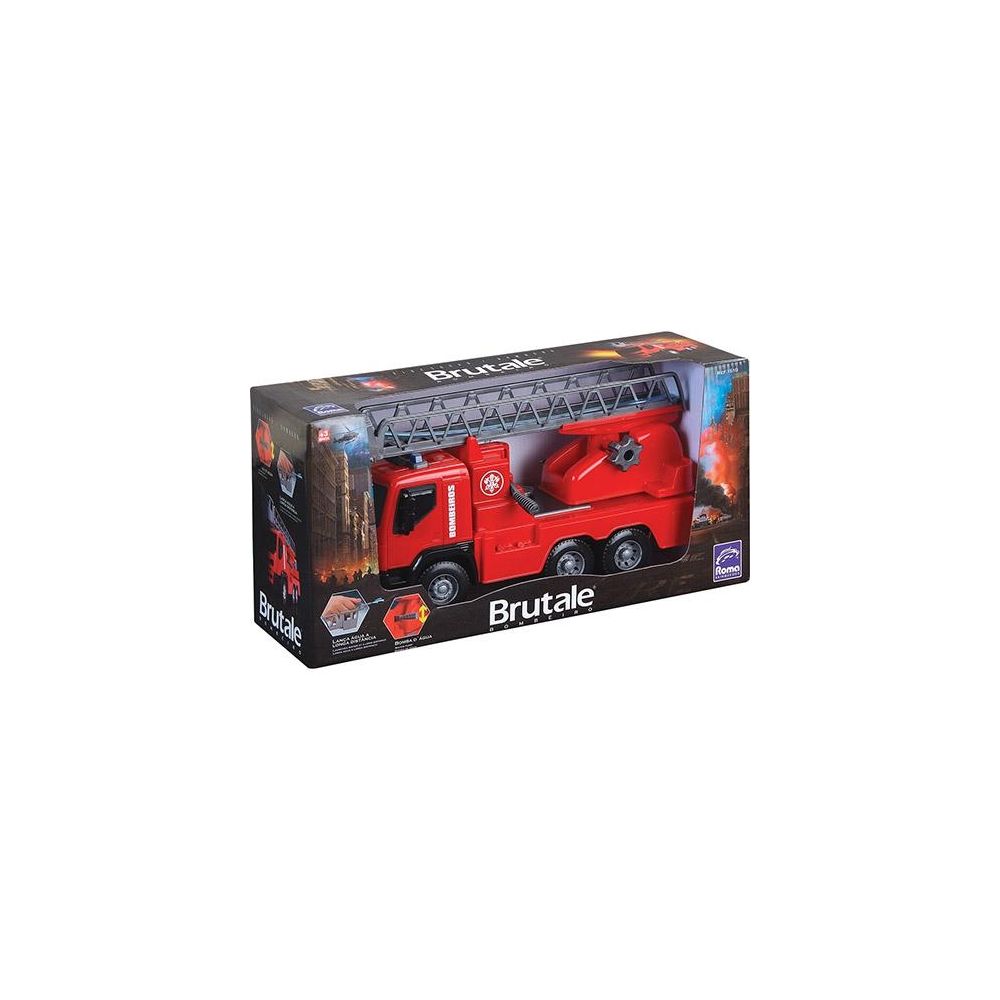 Caminhão de Brinquedo Brutale Bombeiro - Roma Brinquedos - ARMARINHOS 3  PATETAS LTDA