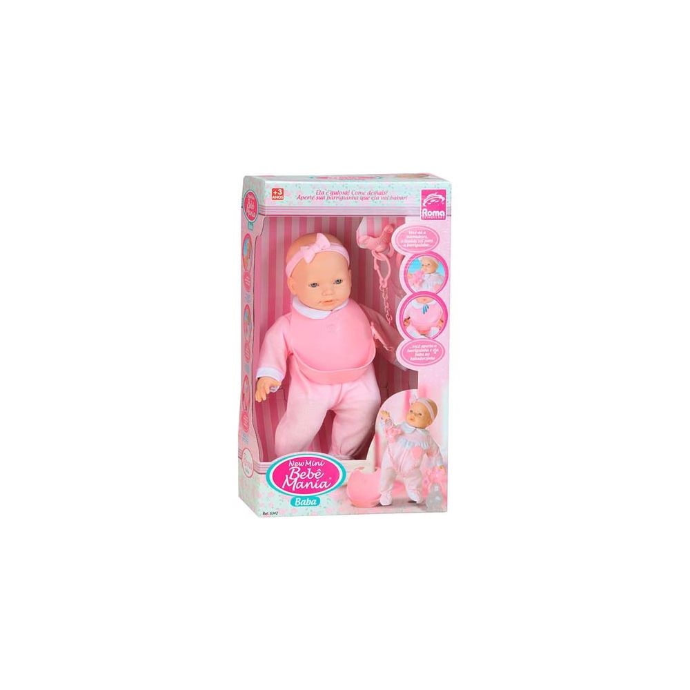 Boneca New Mini Bebê Mania Baba - Roma Jensen