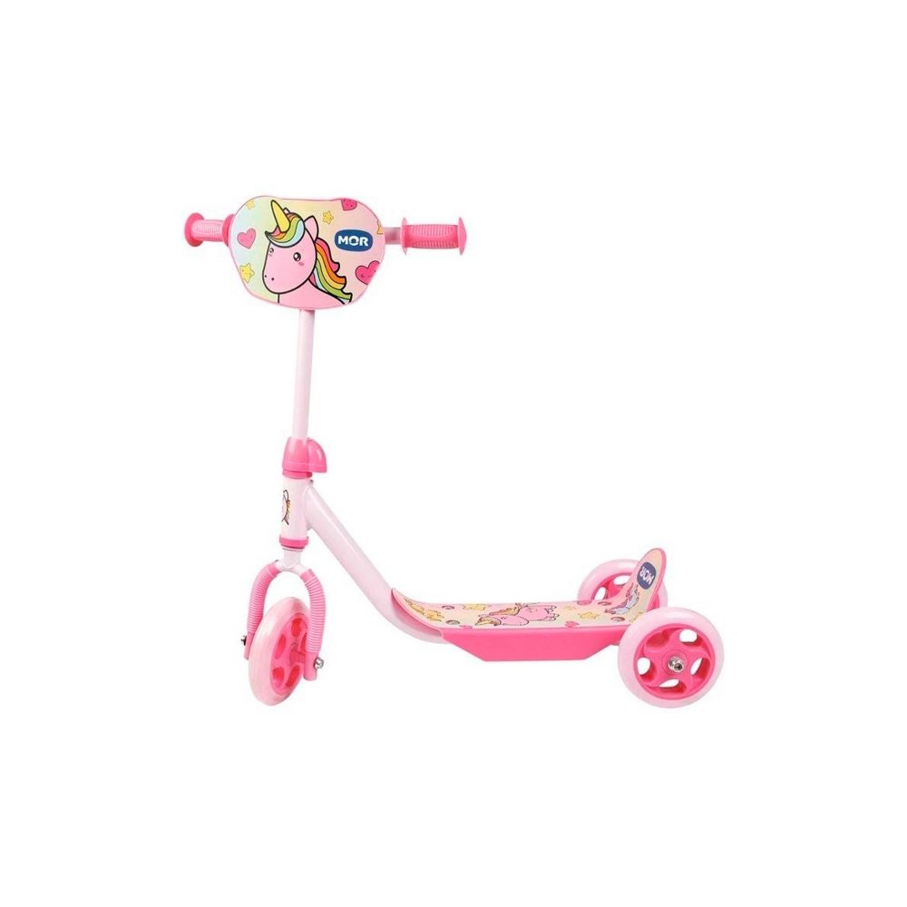 Patinete Infantil 3 Rodas Unicórnio Rosa - Mor