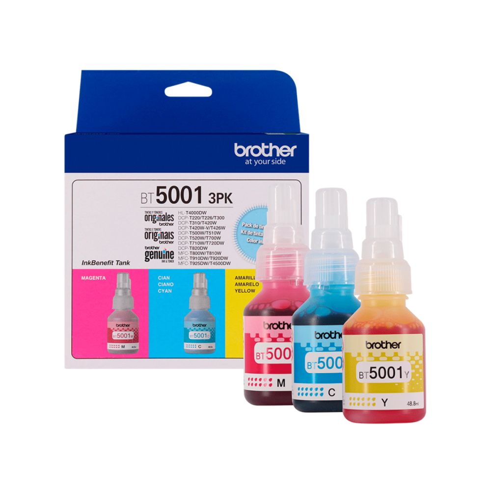 Kit 3 Garrafas de Tinta BT50013PK - Brother