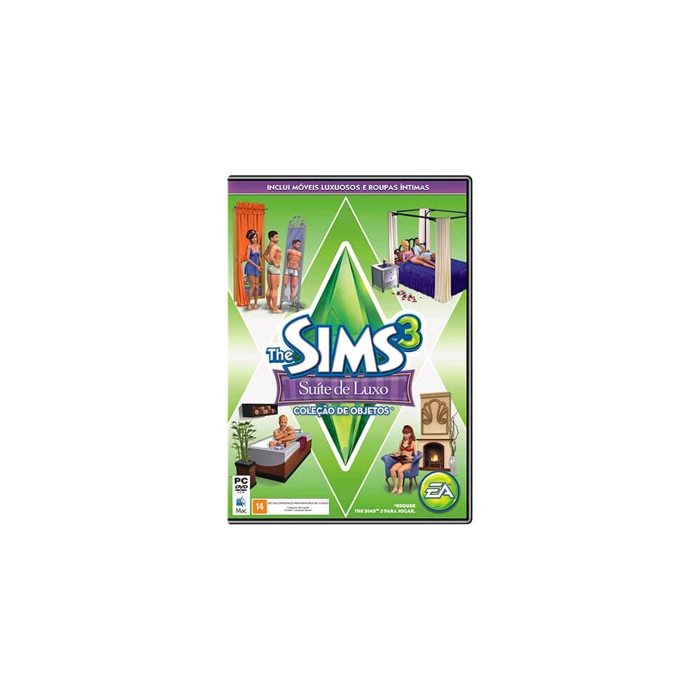 Game The Sims 3 Pacote Expansão Suíte de Luxo  PC - EA GAMES