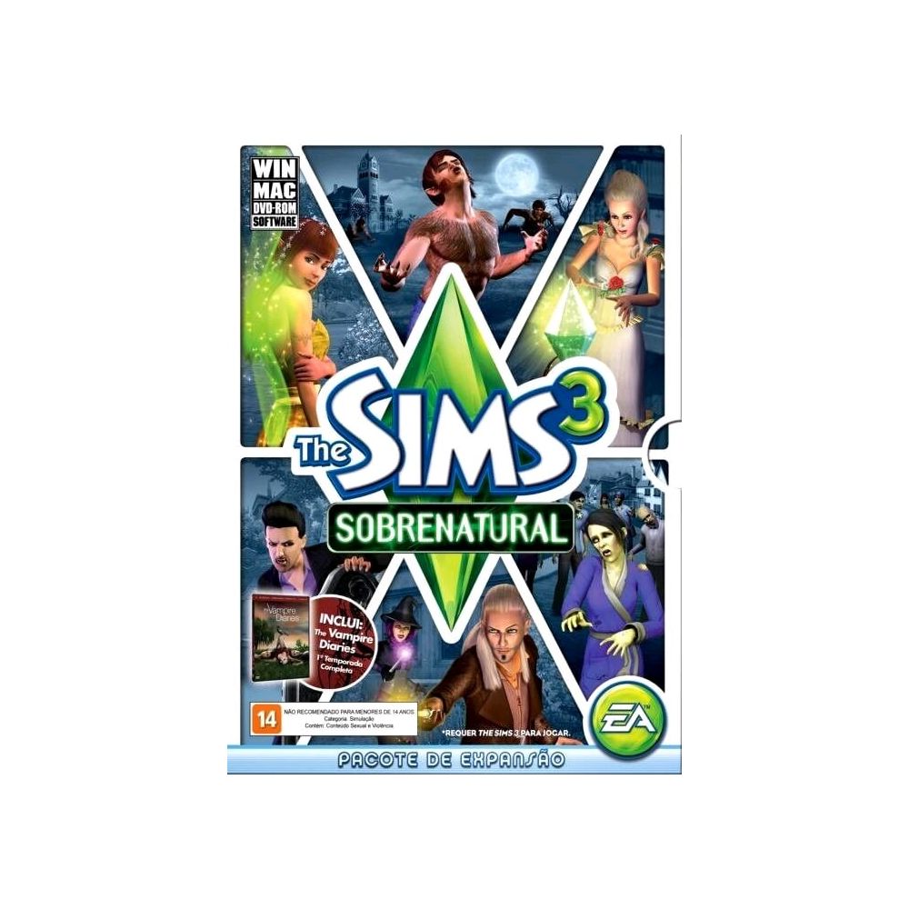 The Sims 3 Sobrenatural + Vampire Diares – Pacote Expansão (7) – PC & Mac