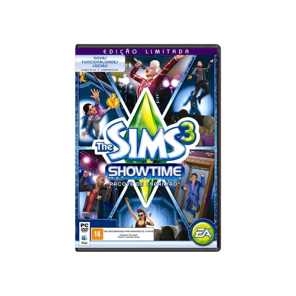 The Sims 3 - Showtime - Edição Limitada - Pacote de Expansão (6) - PC & Mac