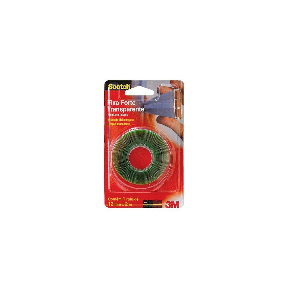 Fita Dupla Face 12MM X 2M - Fixa Forte - 3M