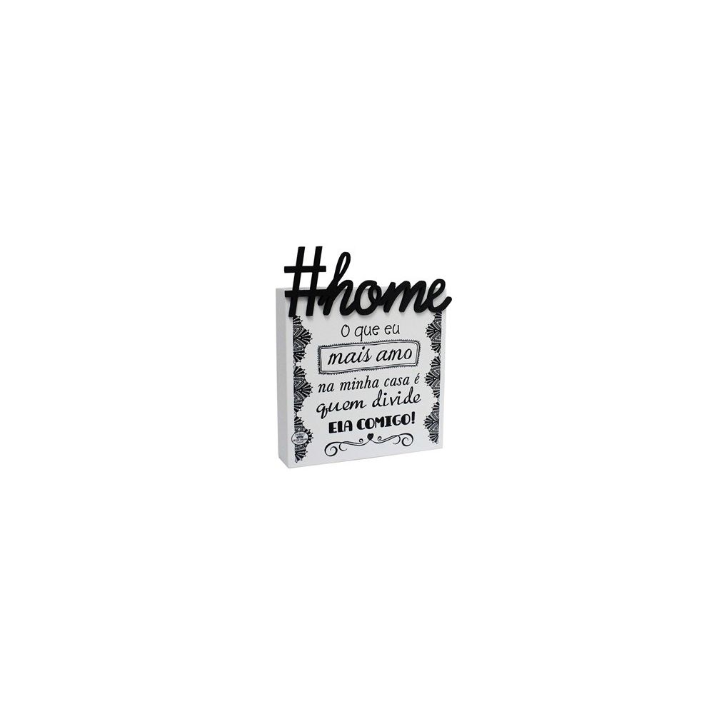 Placa de Mesa #Home 14,5x12 - Zenir