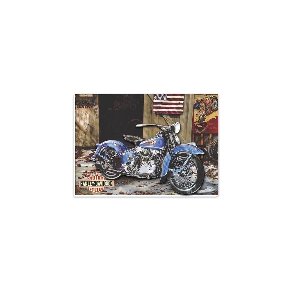 Quadro com Relevo Harley-Davidson 27,5X39 - Zenir