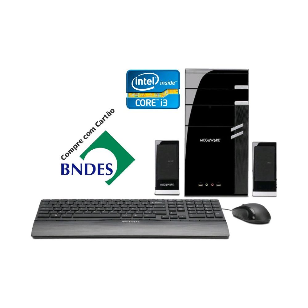 Computador Intel i3-3240, 4GB, HD 01TB, Saída HDMI, Gravador e Leitor de DVD, Li