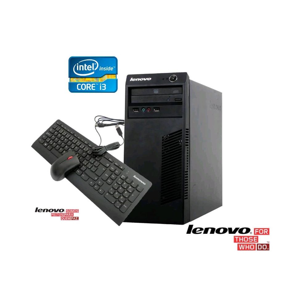Computador Lenovo MT Core i3-3240 4GB 500GB DOS ( 62 2122ABP) - Lenovo