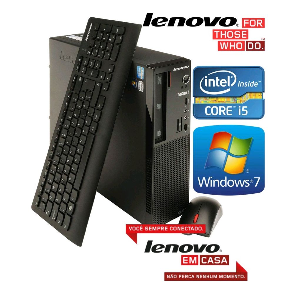 Computador Lenovo ThinkCentre Edge Core i5-4570S 2,90Ghz, 4GB Memória, HD 500GB 