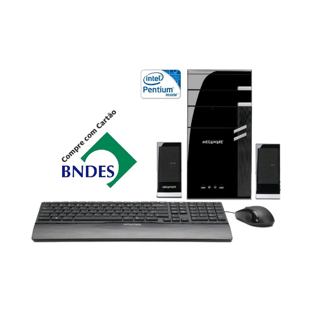 Computador c/ Intel® Pentium® Dual Core G3220, 4GB, 500GB Sata, DVD-RW, Linux - 
