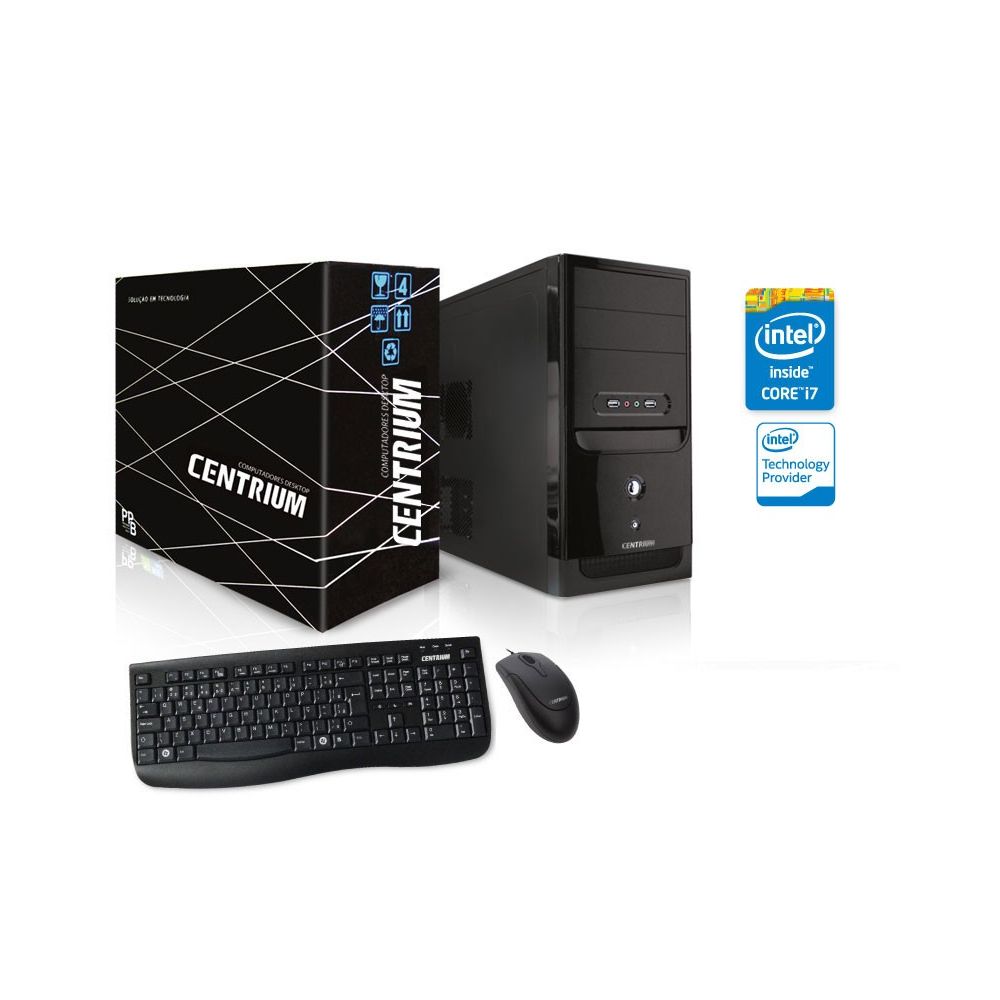 Computador Centrium Elite Intel i7-4790, 8GB, HD 01TB, Teclado e Mouse - Centriu
