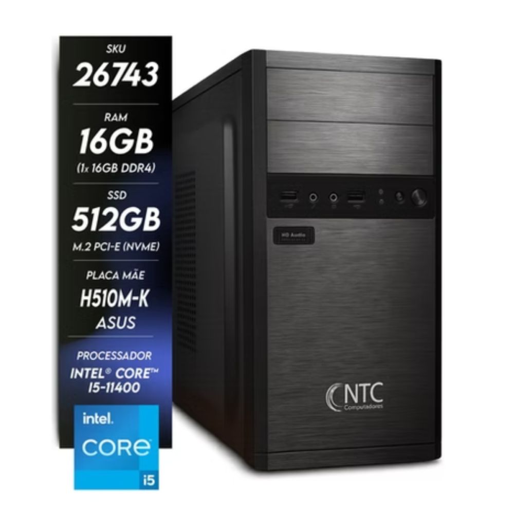 Computador Performance Intel 1010 Powered By Asus - NTC