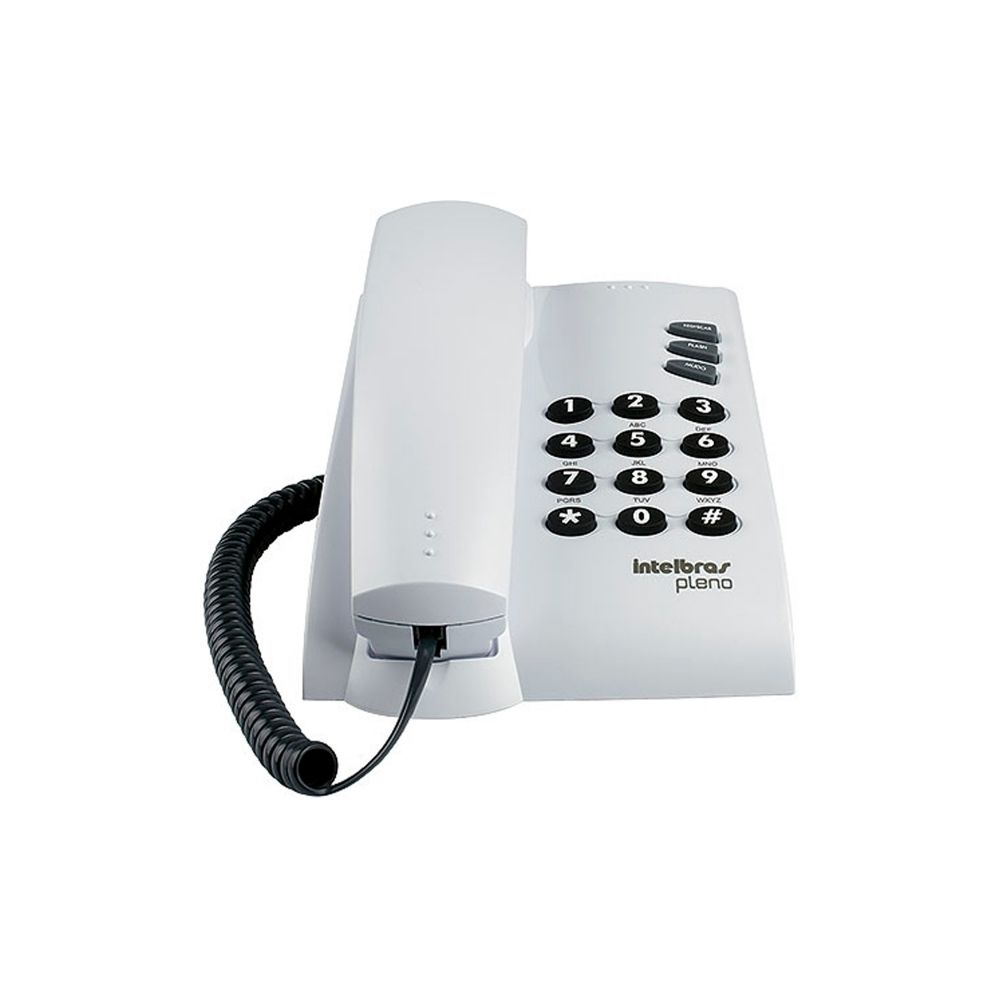 Telefone de Mesa com Fio Pleno Cinza 4080055 - Intelbras