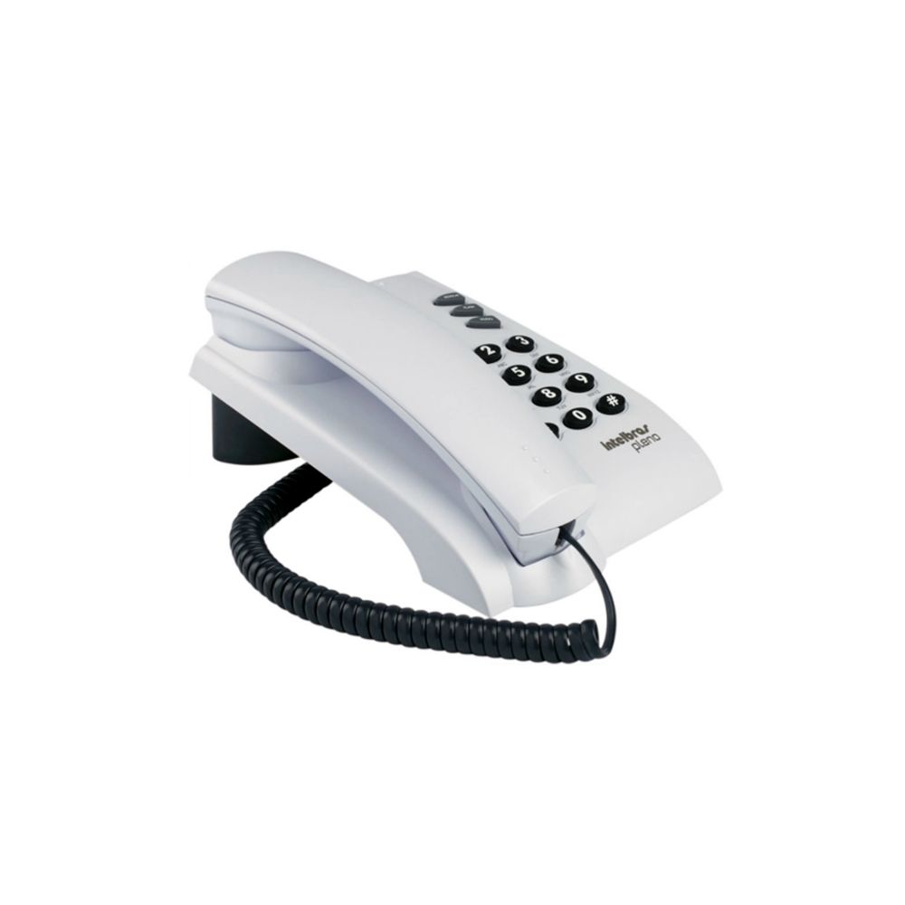 Telefone de Mesa com Fio Pleno Cinza 4080055 - Intelbras