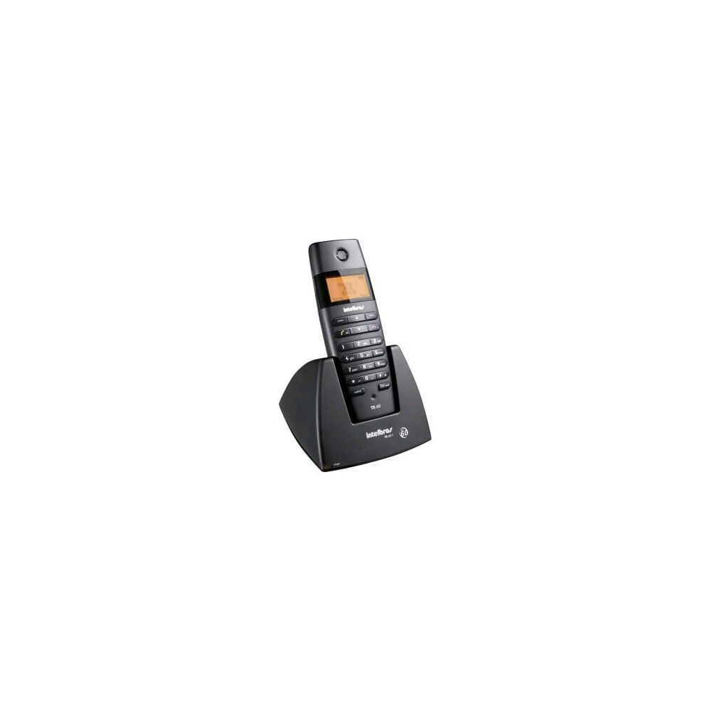 Telefone sem Fio Dect 6.0 TS60V Preto - Intelbrás - CELULARES E TELEFONES - TELEFONE  SEM FIO : PC Informática