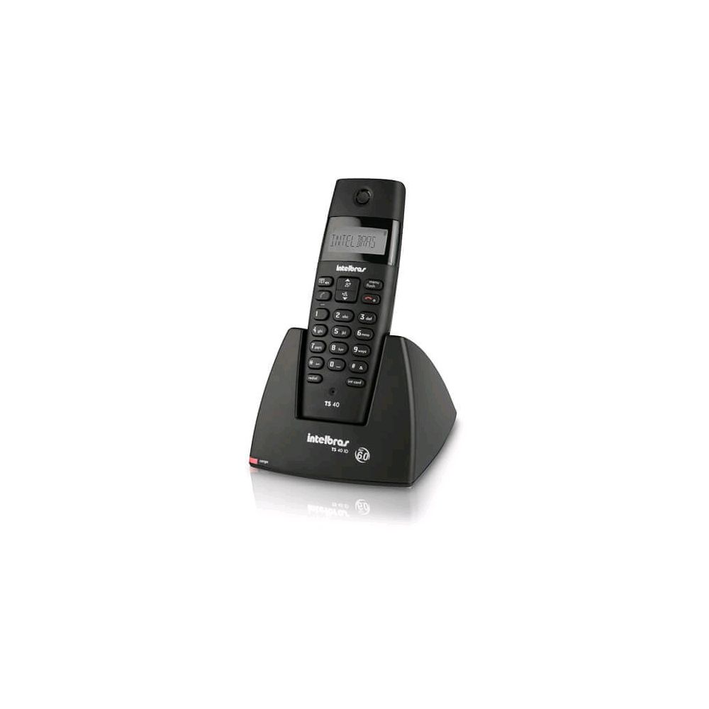 Telefone sem Fio TS40 Dect 6.0, 1.9GHz, Preto - Intelbras 