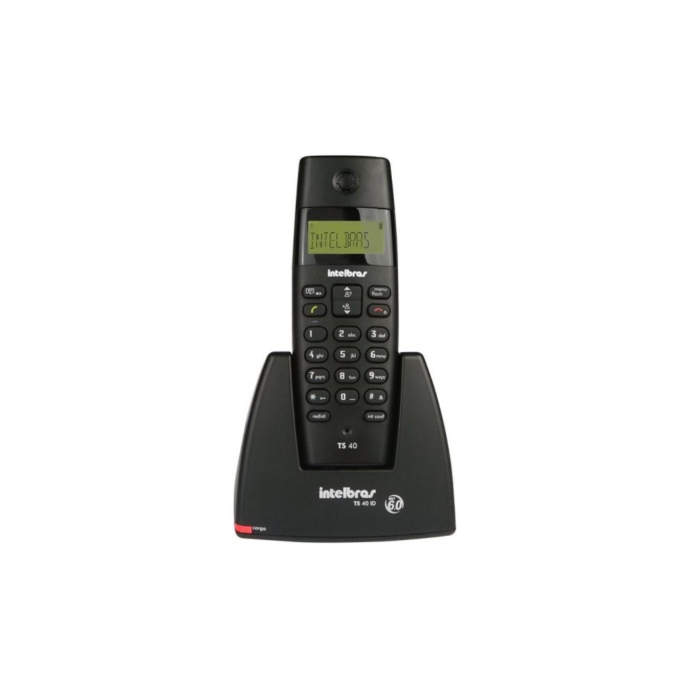 Telefone sem Fio TS40 Dect 6.0, 1.9GHz, Preto - Intelbras 