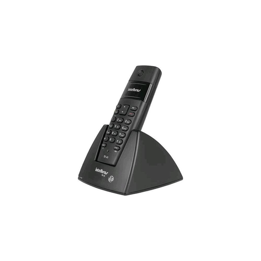 Telefone sem Fio TS40 Dect 6.0, 1.9GHz, Preto - Intelbras