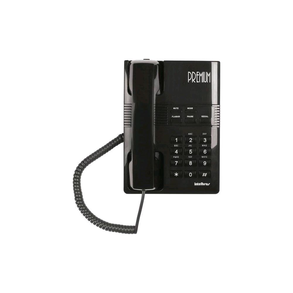 Telefone com Fio Premium Preto - Intelbrás