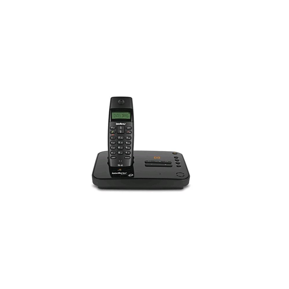 Telefone sem Fio com Secretária Dect 6.0 TS40SE Preto - Intelbras