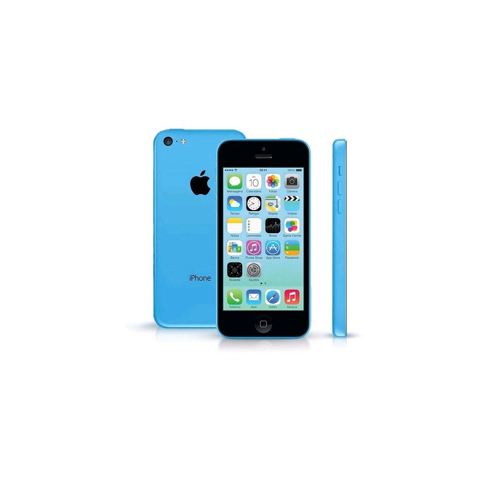 iPhone 5c 16GB Azul Desbloqueado Câmera 8MP 3G e Wi-Fi  - Apple 