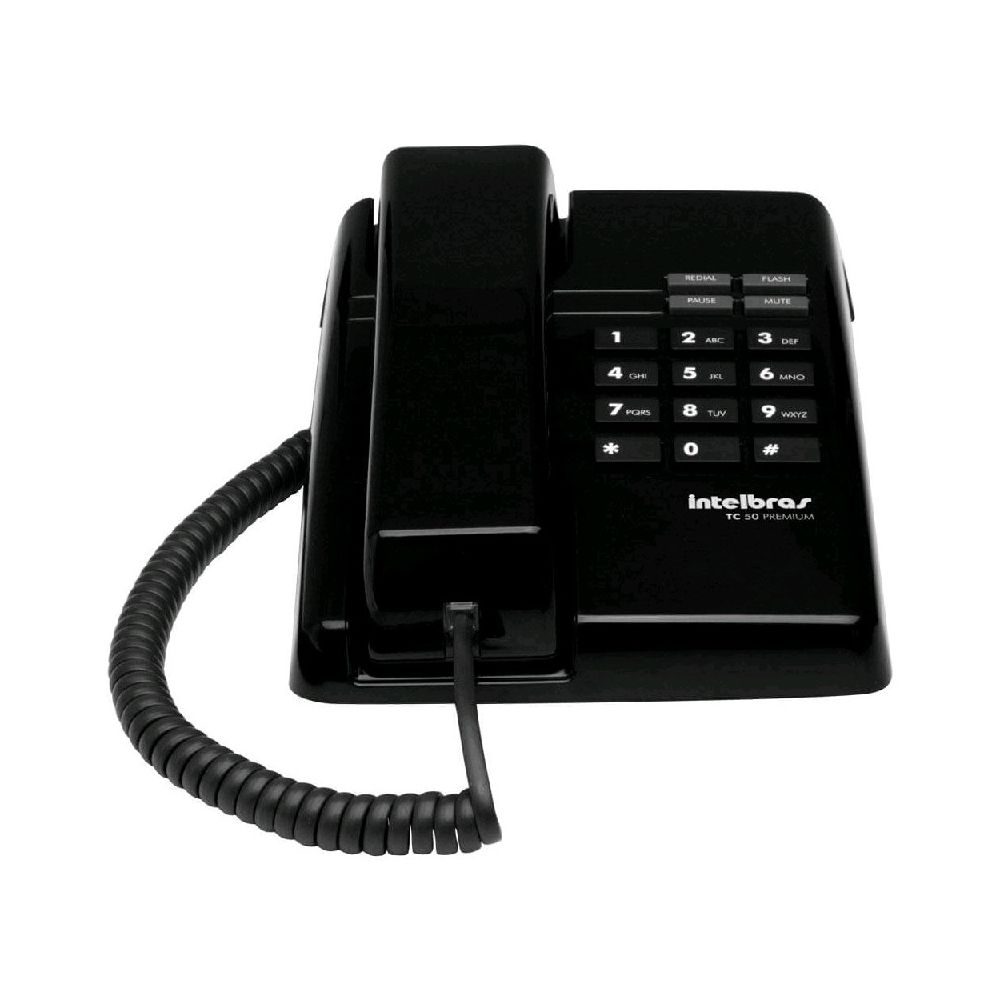 Telefone com Fio TC50 Premium Preto - Intelbras