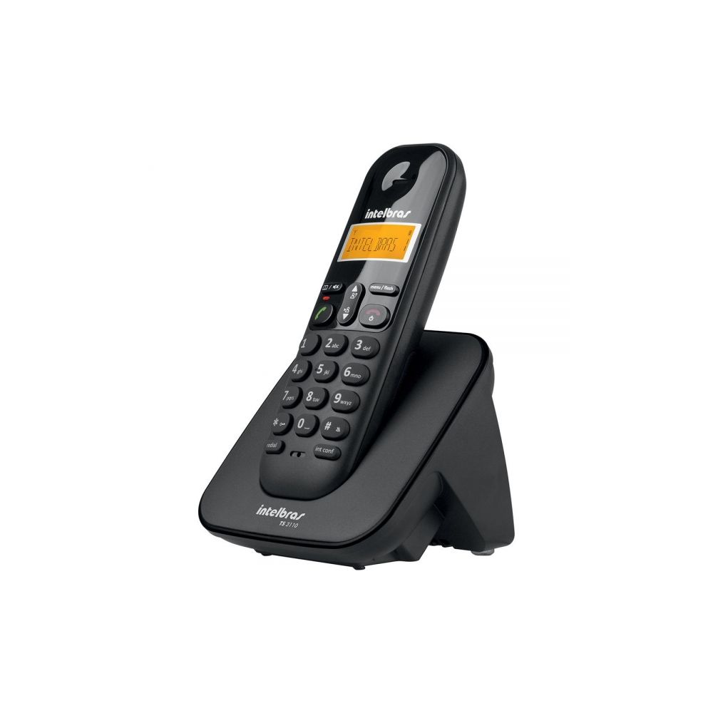 Telefone Sem Fio TS3110 Preto ID de Chamadas - Intelbras