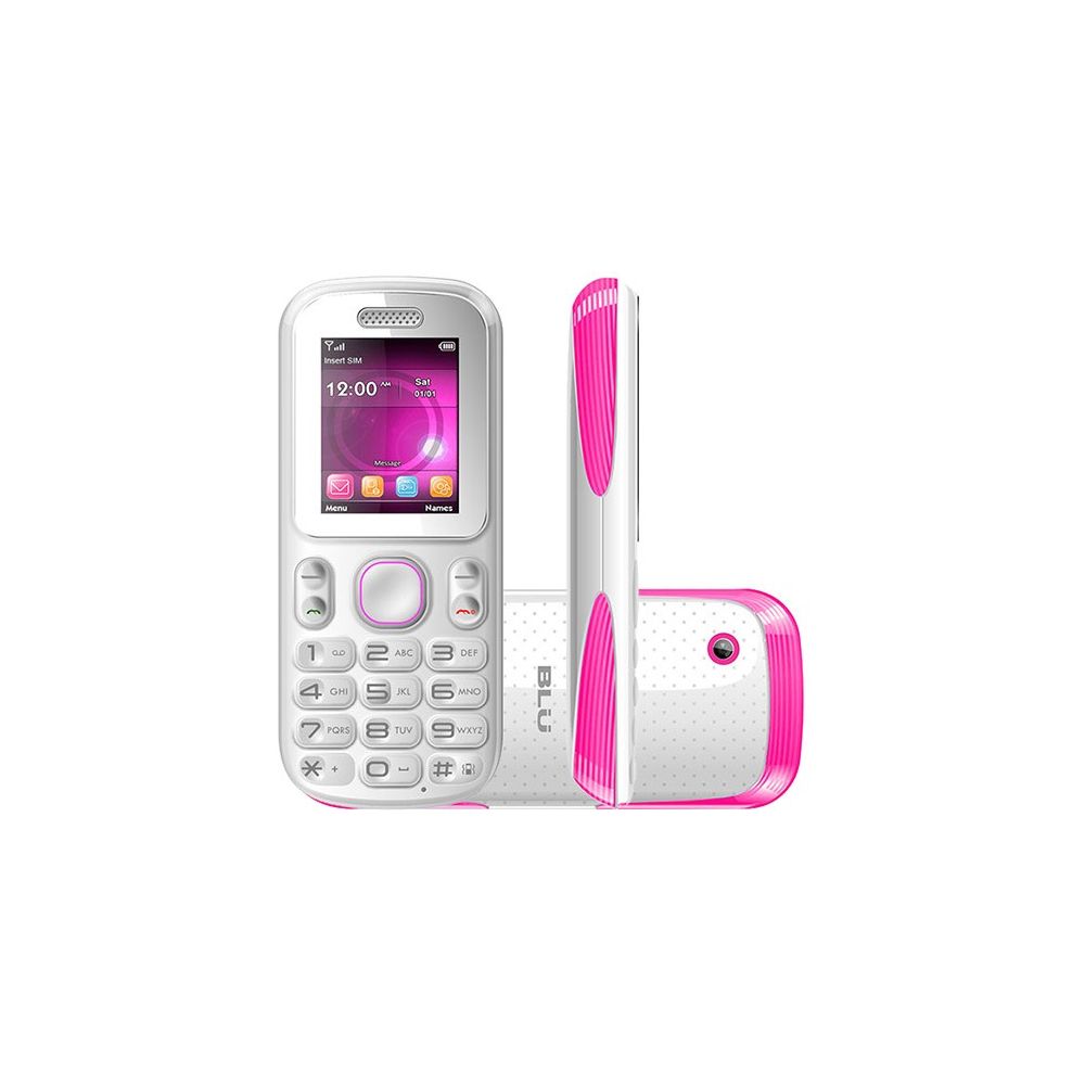 Celular Desbloqueado TankII T193, DualChip, Bluetooth, Branco/Rosa - Blu