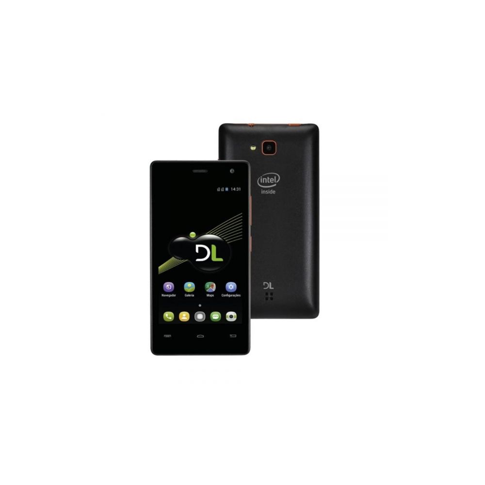 Smartphone Yzu Ds41, 3g, 5mp, Preto Dual Chip ,Quad Core Qualcomm Snapdragon 1.1ghz, Android 5.1 - DL