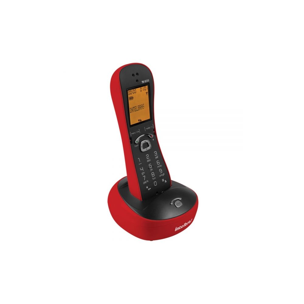 Telefone sem Fio com ID Vermelho TS8220  Intelbras 