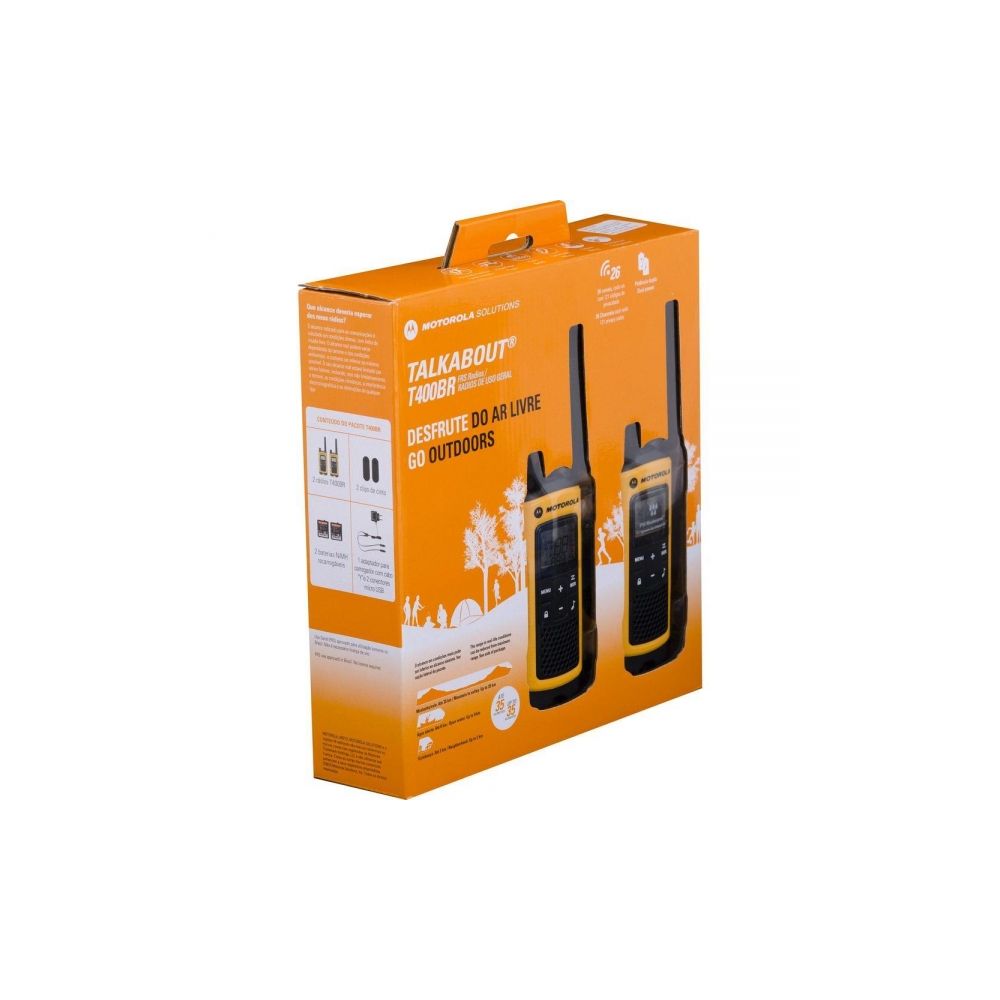 Rádio Comunicador Talkabout 35km T400BR Amarelo - Motorola