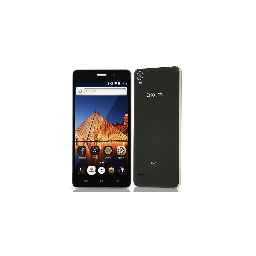 Smartphone Evo Q09 Preto/Dourado, Android 5.1, 8GB, 8MP, Quad Core - Q-Touch