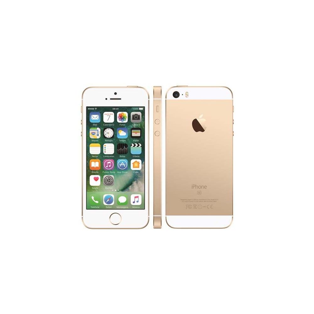 iPhone SE 128GB Dourado IOS 9 4G Câmera 12MP - Apple