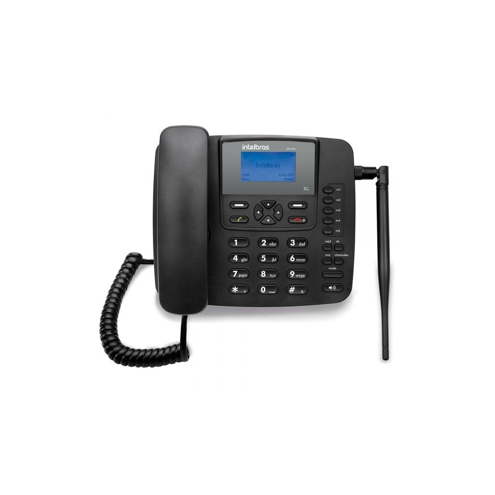Telefone Celular de Mesa 3G CF6031 Preto - Intelbras
