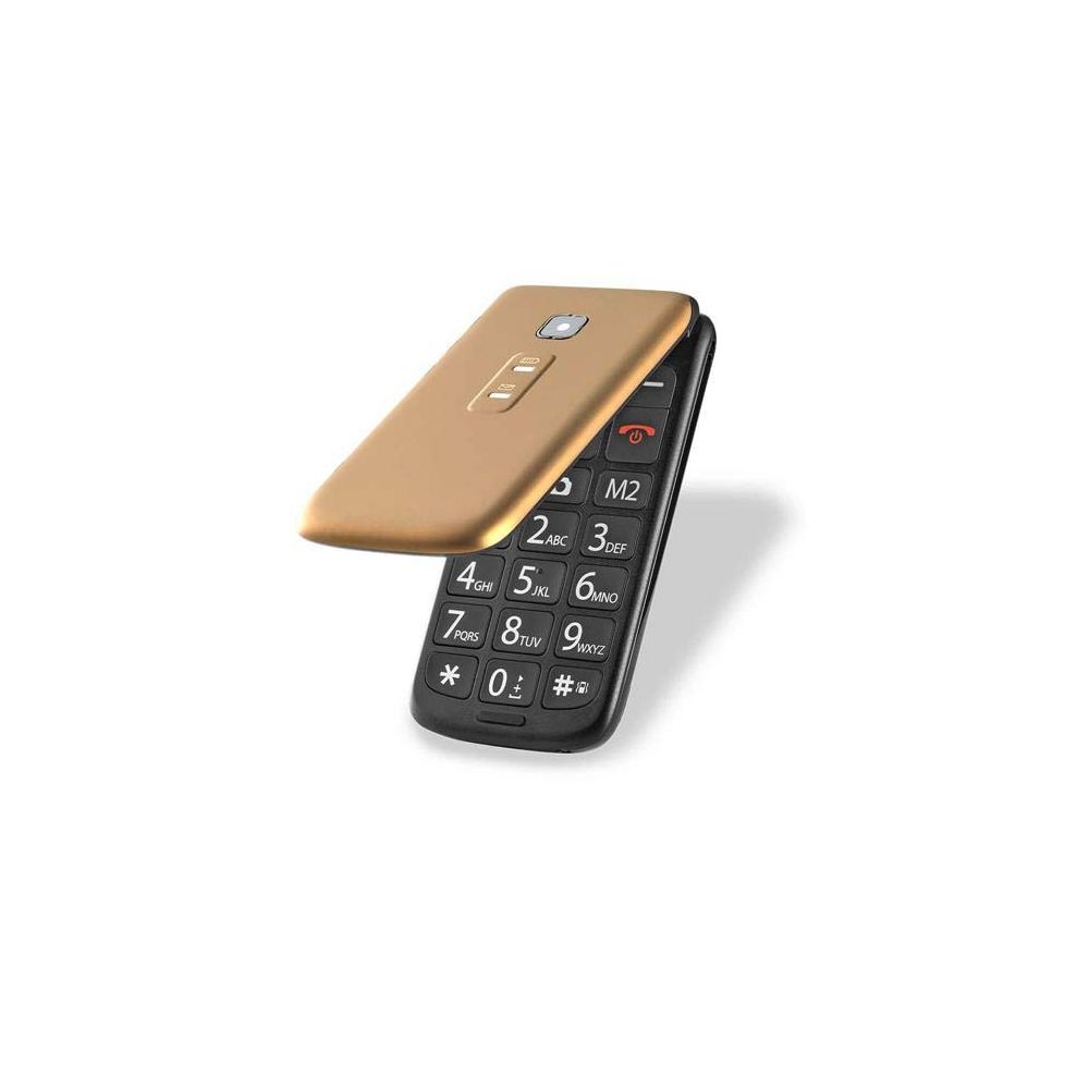 Celular Flip Vita Dual Chip MP3 Dourado Multilaser - P9043