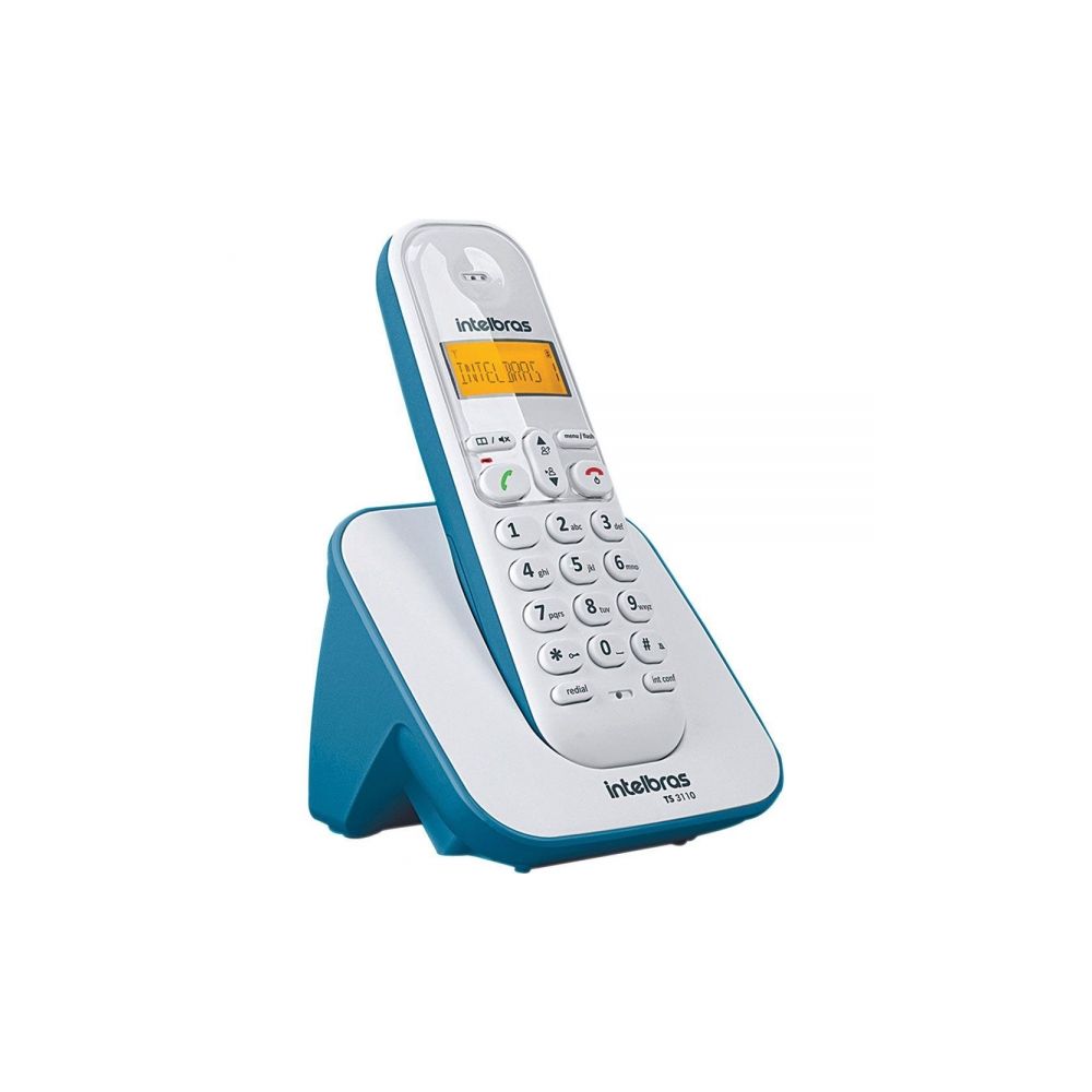 Telefone Sem Fio TS3110 Azul e Branco 4123151 - Intelbras 