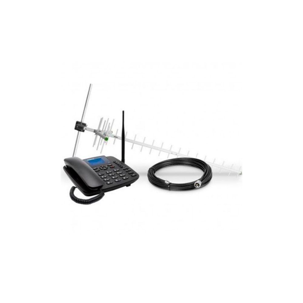 Kit Telefone Celular Fixo e Antena 6041 Preto - Intelbras