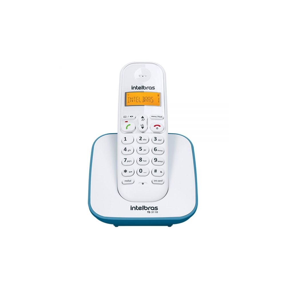 Telefone Sem Fio com Id de Chamadas Azul TS3110 - Intelbras
