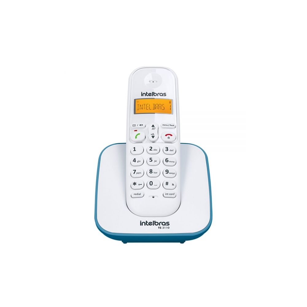 Telefone Sem Fio com Id de Chamadas Azul TS3110 - Intelbras