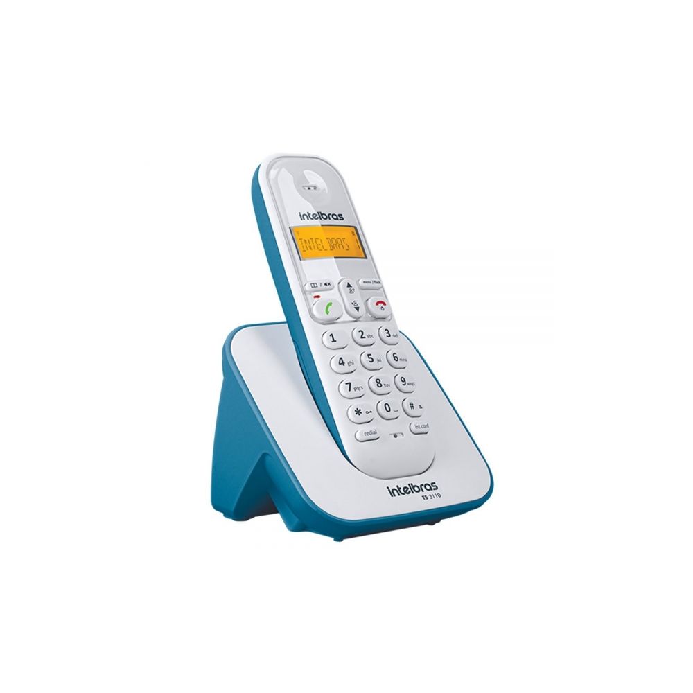 Telefone Sem Fio com Id de Chamadas Azul TS3110 - Intelbras