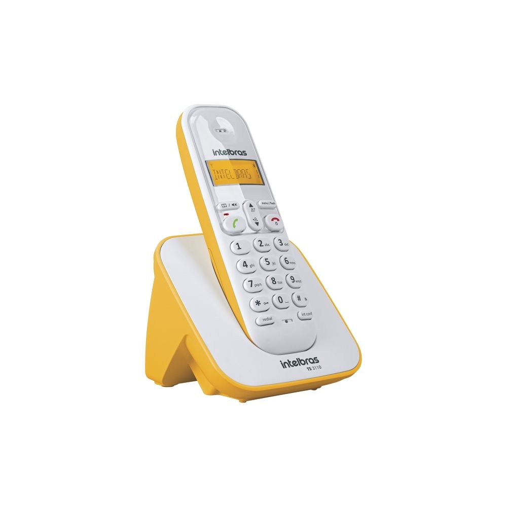 Telefone Sem Fio Amarelo TS3110 - Intelbras