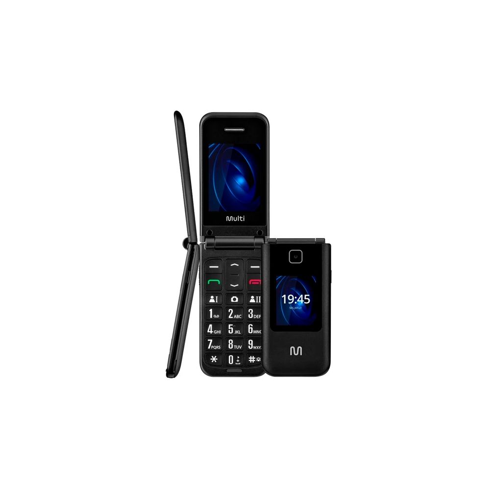 Celular Flip Vita Duo Dual Chip 2 telas P9145 - Multilaser