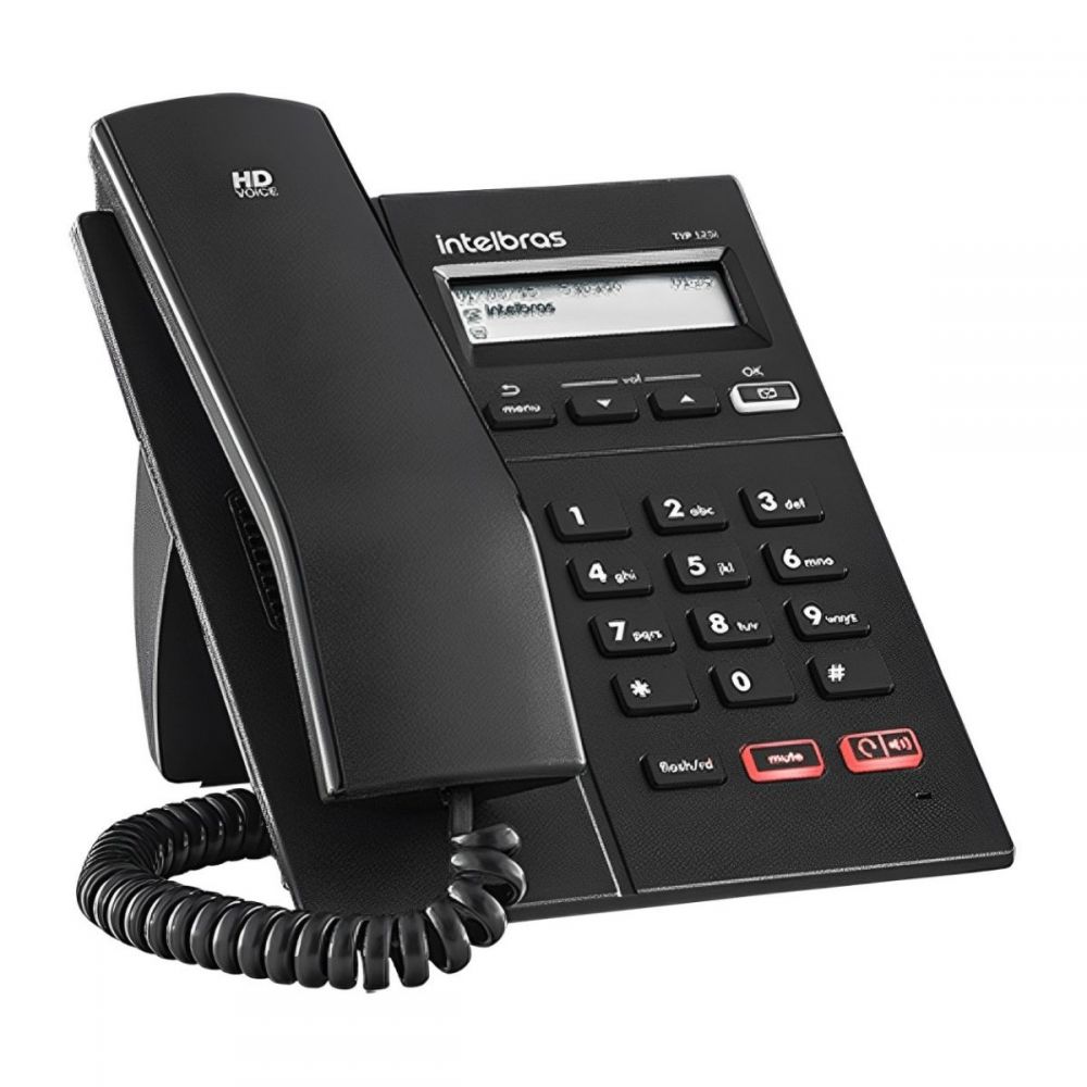 Telefone Ip Tip 125I Preto- Intelbras