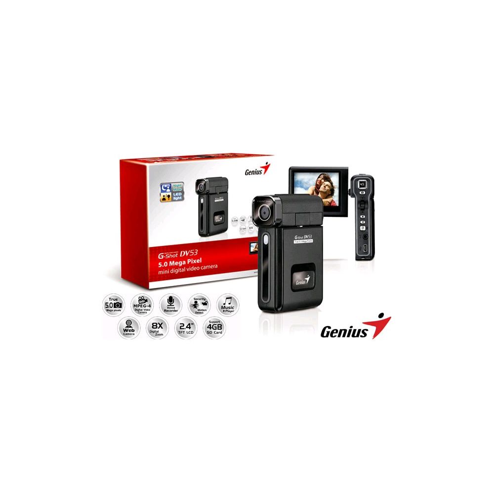 Filmadora Digital Genius G-Shot 5.2MP DV53 8x - Genius
