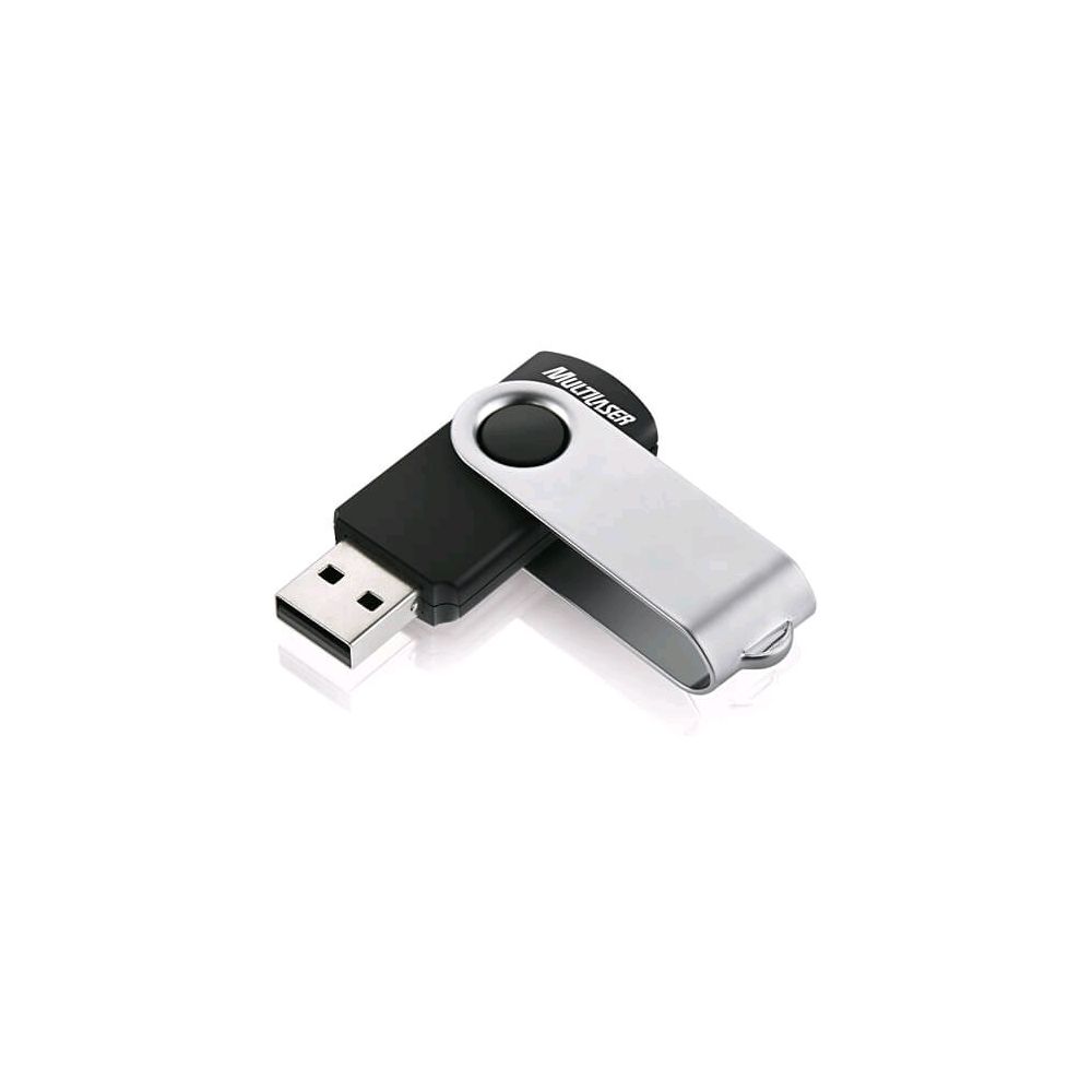 Pen Drive Twist 2 4GB Mod.PD586 Preto e Prata - Multilaser